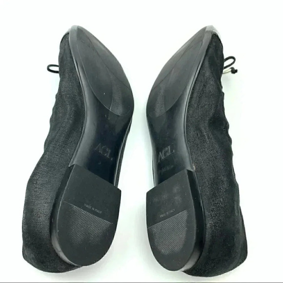 AGL flats size 41 11 black cap toe bow ballet - Picture 6 of 13